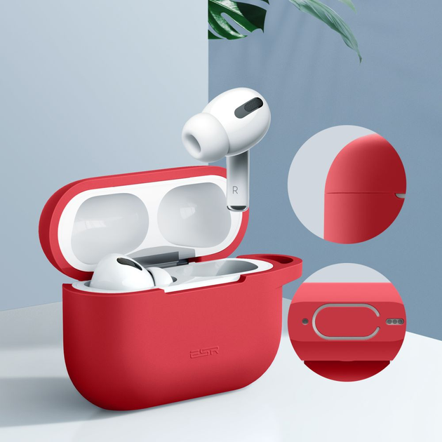 ESR AirPods Pro Bounce Series Case Red (4894240097861) APPLE AIRPODS ESR ESR AirPods Pro Bounce Series Case Red (4894240097861) - Image 3