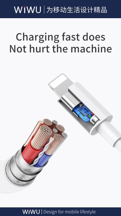 Rovi USB-C to Lightning Cable 2M 20W White APPLE Rovi Rovi USB-C to Lightning Cable 2M 20W White - Image 2