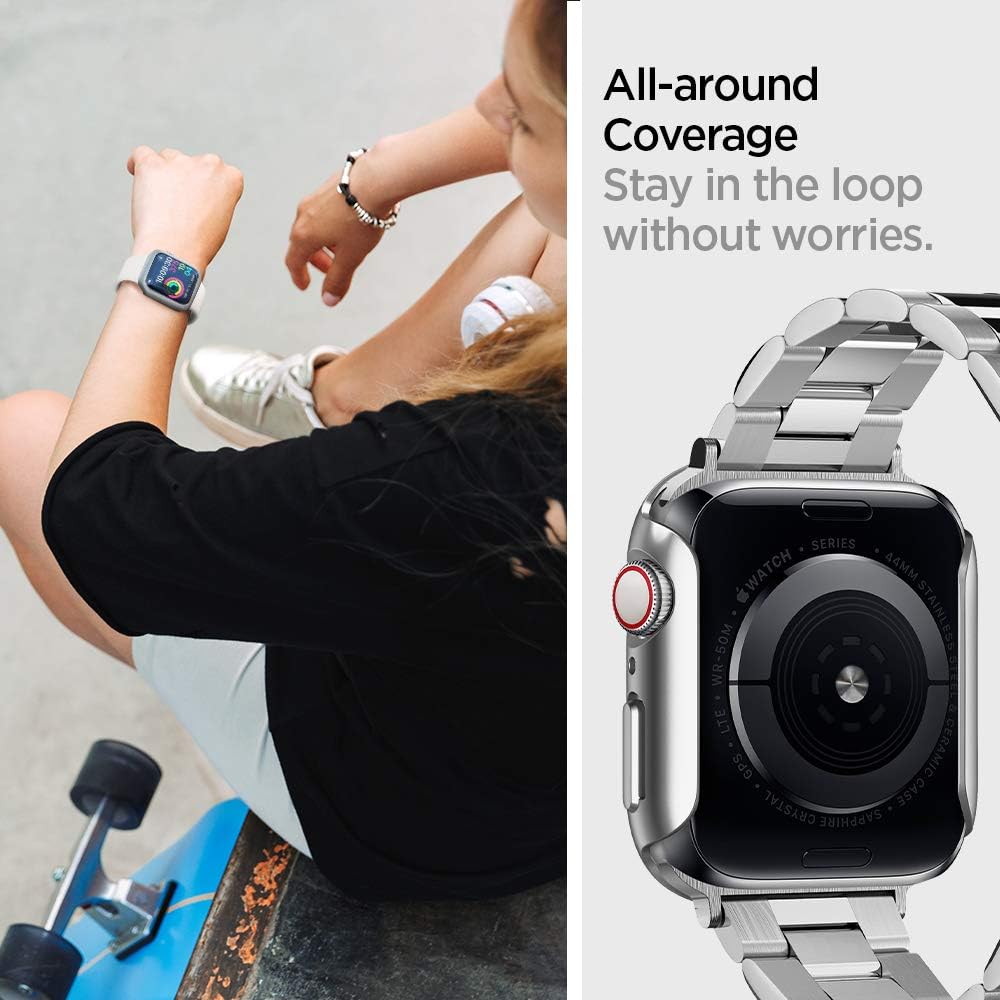 Θήκη Spigen Thin Fit Graphite Apple Watch 44mm APPLE WATCH Spigen Θήκη Spigen Thin Fit Graphite Apple Watch 44mm - Image 3