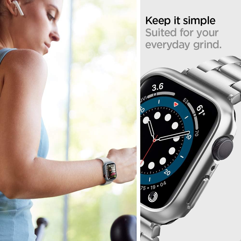 Θήκη Spigen Thin Fit Graphite Apple Watch 44mm APPLE WATCH Spigen Θήκη Spigen Thin Fit Graphite Apple Watch 44mm - Image 4