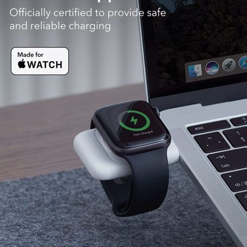 Alternative view of ESR Portable Wireless Charger for Apple Watch White (2C5640101)