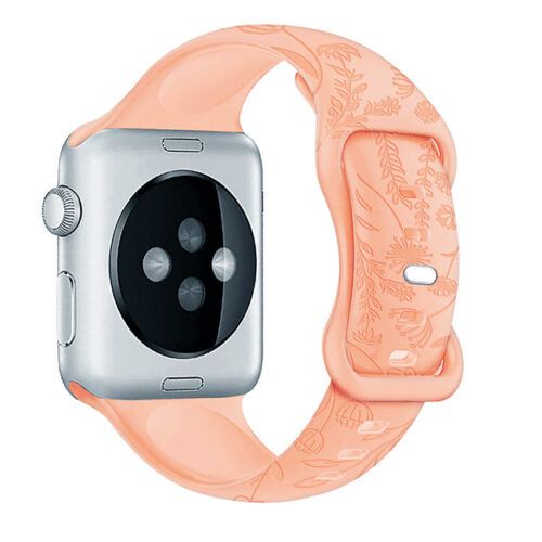 Embossing Series Silicone Λουράκι Orange Apple Watch 44/45/46/49mm