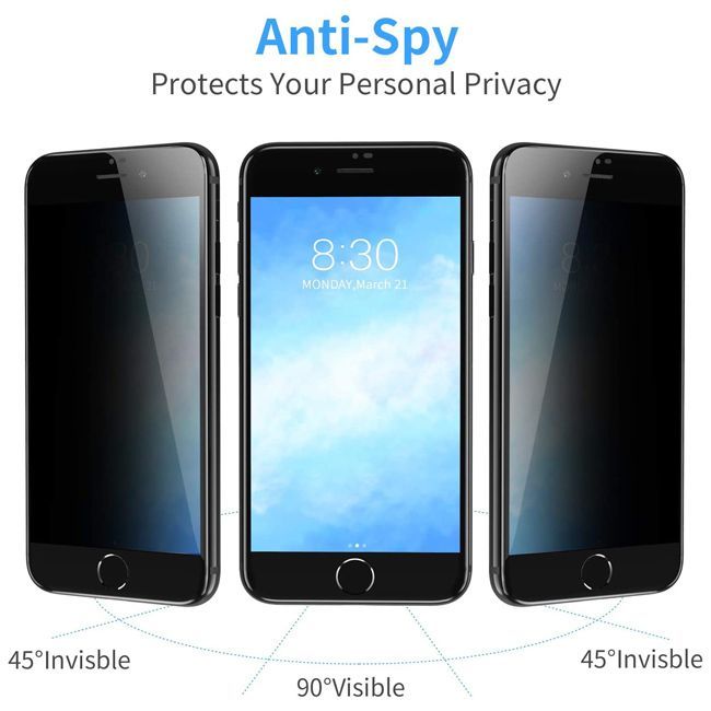 Privacy Tempered Glass iPhone 7/8 ΠΡΟΣΤΑΣΙΑ ΟΘΟΝΗΣ OEM Privacy Tempered Glass iPhone 7/8 - Image 2
