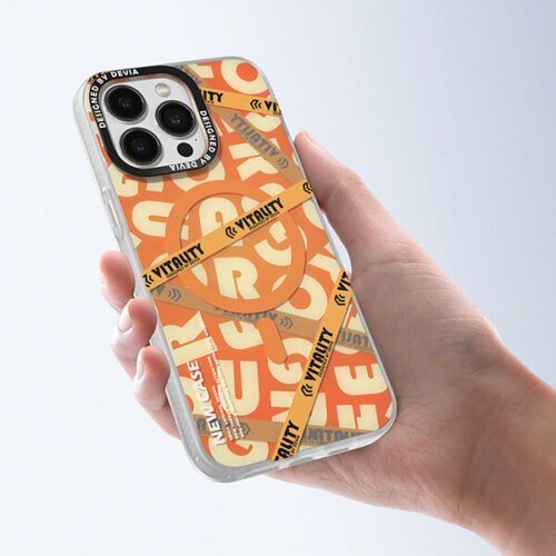 Alternative view of Θήκη Devia Triple Series Orange iPhone 15 Pro