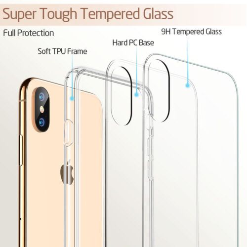 Alternative view of ESR iPhone X/Xs Mimic Clear (X001VD04LV)