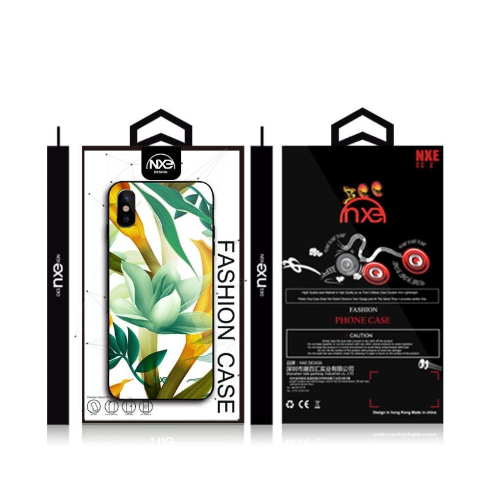 NXE Glass Case iPhone X/Xs Green Flower STOCK OFFERS NXE NXE Glass Case iPhone X/Xs Green Flower - Image 3