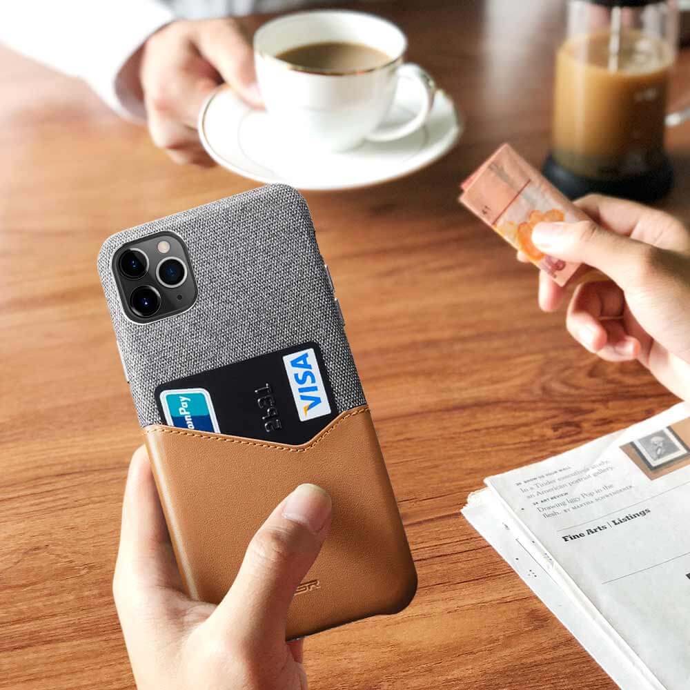 ESR iPhone 11 Pro Metro Wallet Case Brown ΘΗΚΕΣ ESR ESR iPhone 11 Pro Metro Wallet Case Brown - Image 10