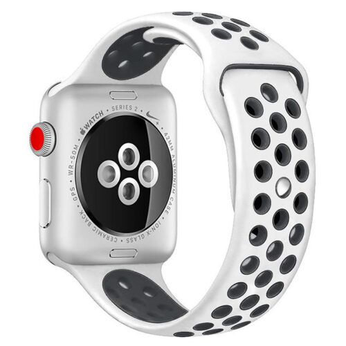 Kakapi Λευκό Sport Silicone Λουράκι Apple Watch 44/45/46/49mm