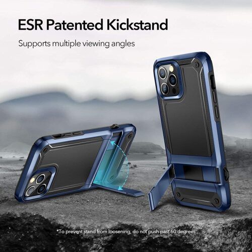 Alternative view of ESR iPhone 12/12 Pro Machina Armor Case Blue