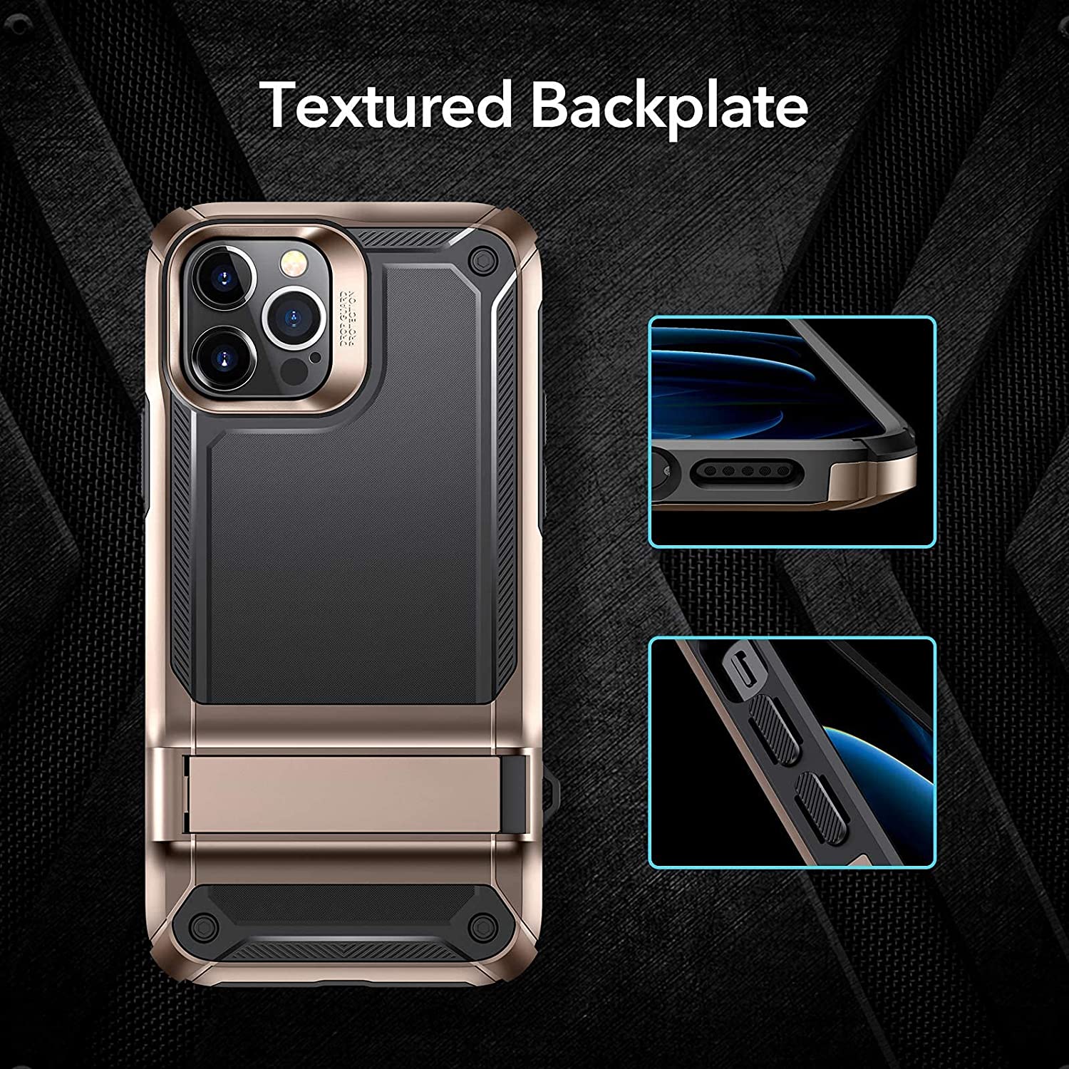 ESR iPhone 12/12 Pro Machina Armor Case Gold ΘΗΚΕΣ ESR ESR iPhone 12/12 Pro Machina Armor Case Gold - Image 6