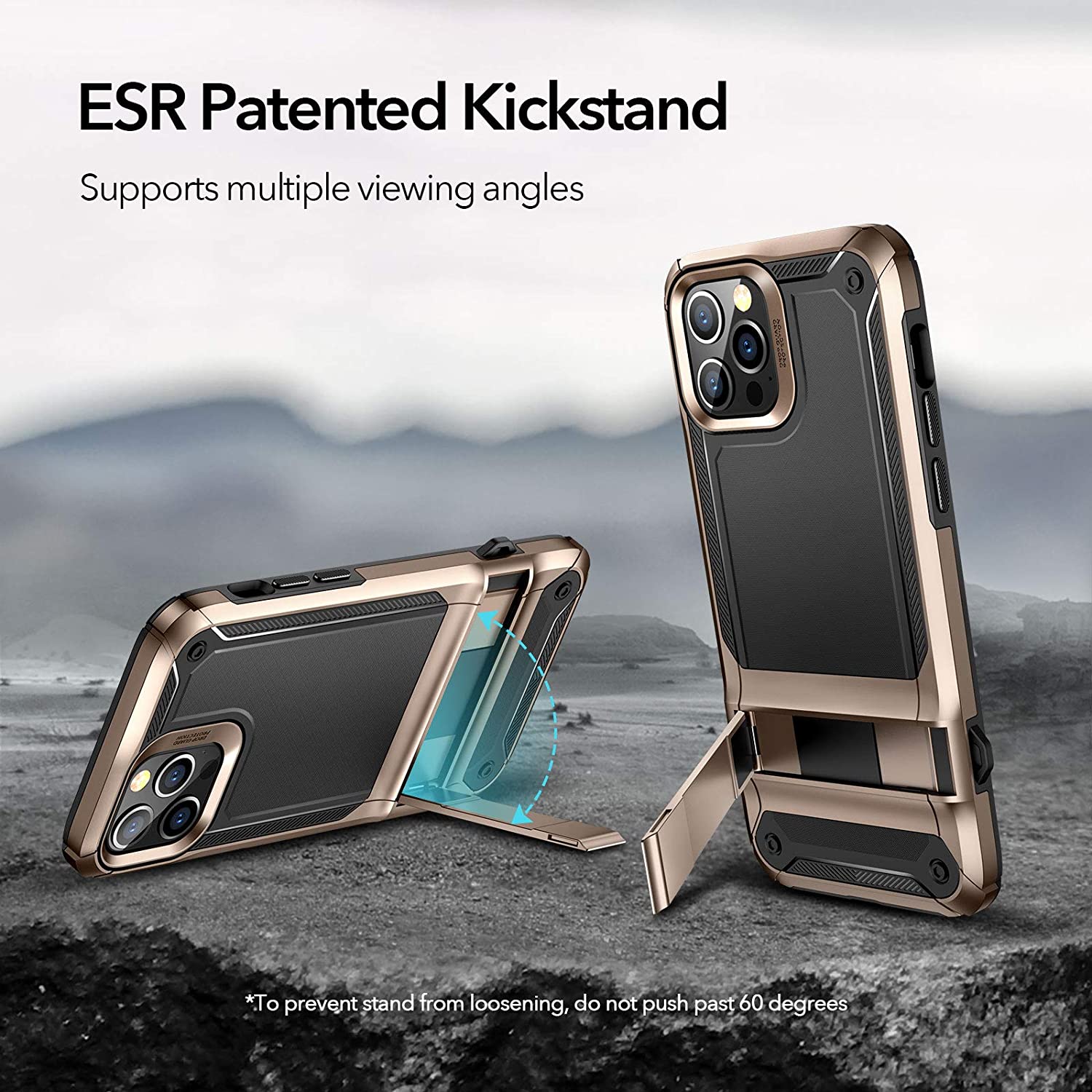 ESR iPhone 12/12 Pro Machina Armor Case Gold ΘΗΚΕΣ ESR ESR iPhone 12/12 Pro Machina Armor Case Gold - Image 4