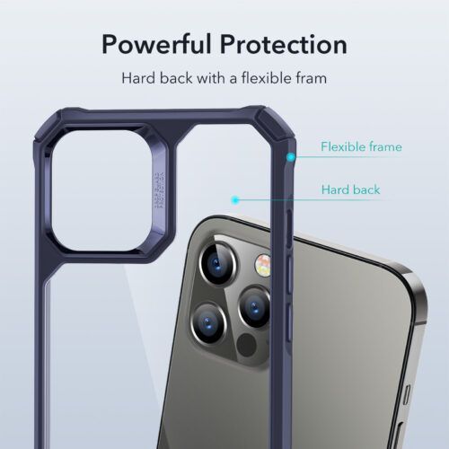 Alternative view of ESR iPhone 12/12 Pro Air Armor Clear Blue (4894240121962)