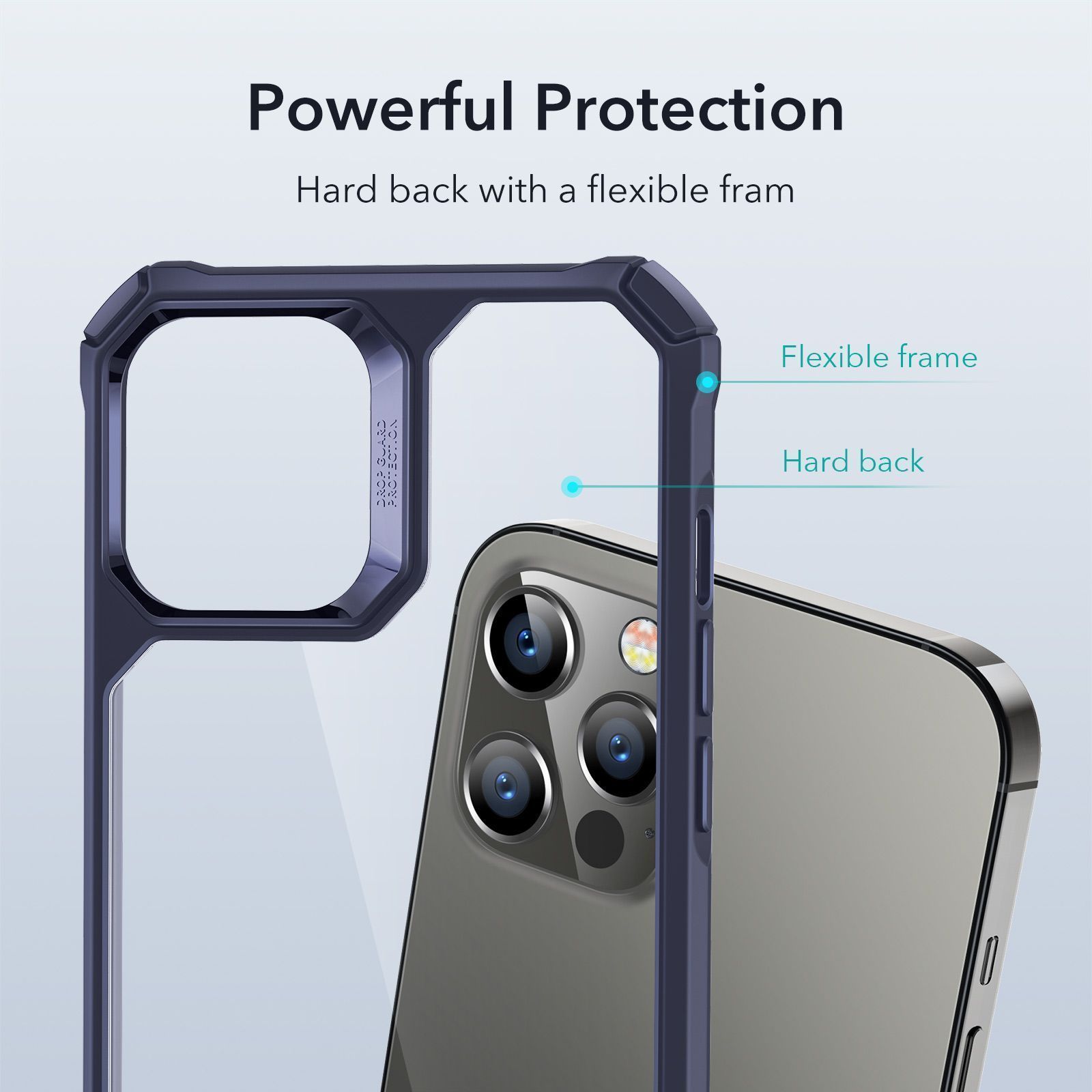 ESR iPhone 12/12 Pro Air Armor Clear Blue (4894240121962) ΘΗΚΕΣ ESR ESR iPhone 12/12 Pro Air Armor Clear Blue (4894240121962) - Image 2