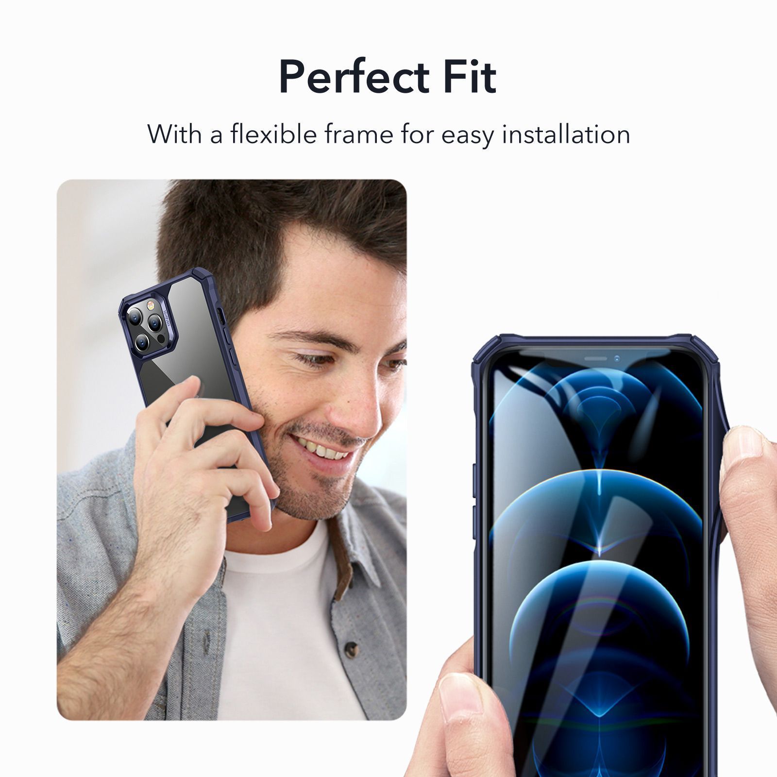 ESR iPhone 12/12 Pro Air Armor Clear Blue (4894240121962) ΘΗΚΕΣ ESR ESR iPhone 12/12 Pro Air Armor Clear Blue (4894240121962) - Image 7