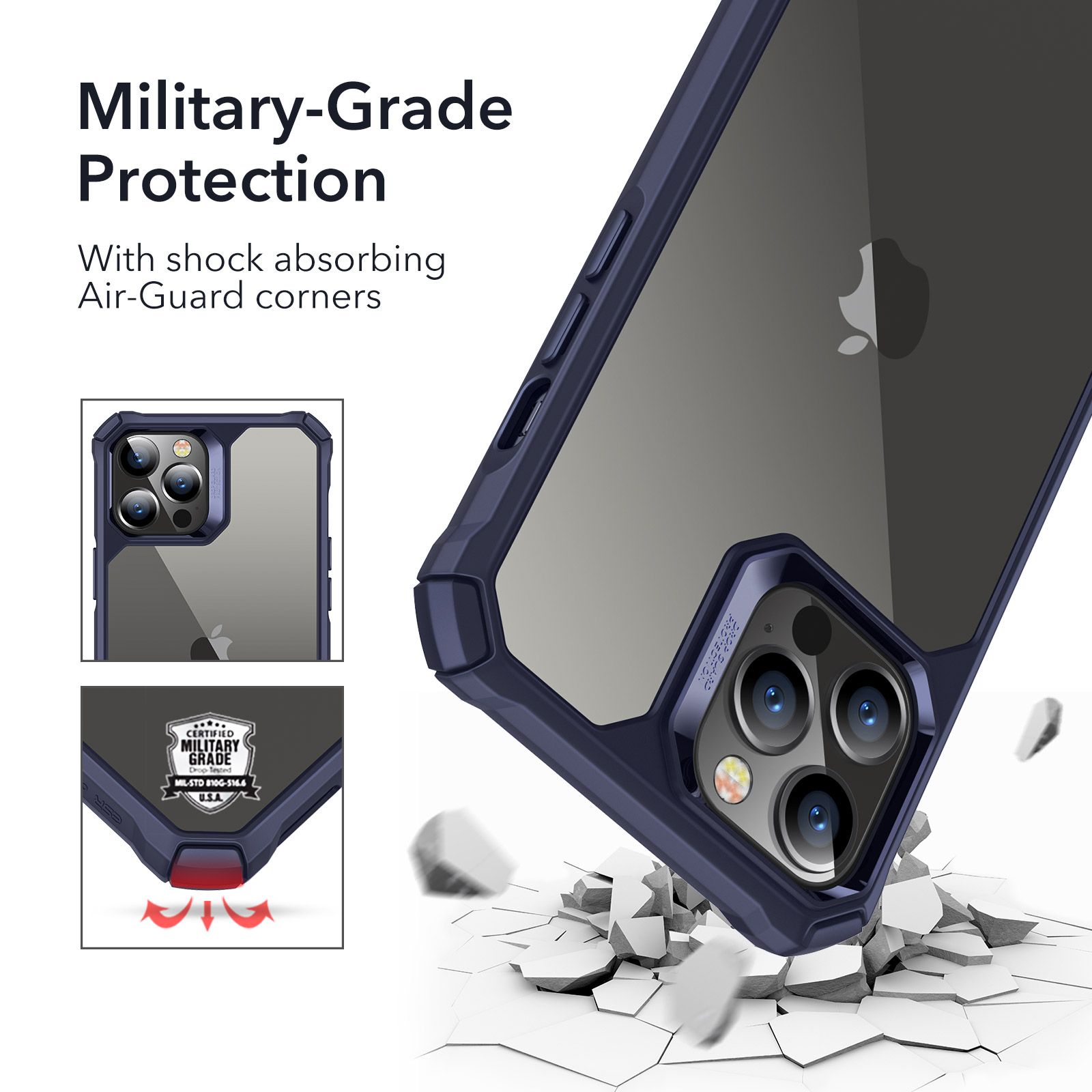 ESR iPhone 12/12 Pro Air Armor Clear Blue (4894240121962) ΘΗΚΕΣ ESR ESR iPhone 12/12 Pro Air Armor Clear Blue (4894240121962) - Image 4
