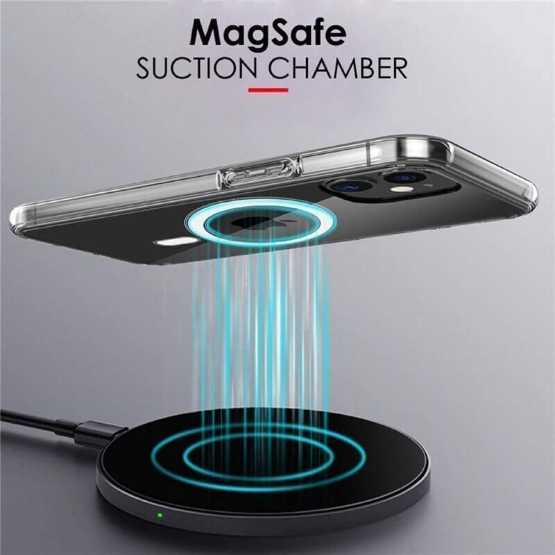 OEM iPhone 12/12 Pro MagSafe Silicone Case Clear ΘΗΚΕΣ ΟΕΜ OEM iPhone 12/12 Pro MagSafe Silicone Case Clear - Image 2