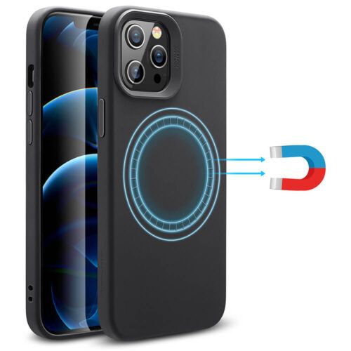ESR iPhone 12 Pro Max Cloud HaloLock MagSafe Case Black STOCK OFFERS ESR ESR iPhone 12 Pro Max Cloud HaloLock MagSafe Case Black