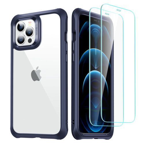 ESR iPhone 12/12 Pro Alliance 360 Case with 2 Tempered Glasses Blue ΘΗΚΕΣ ESR ESR iPhone 12/12 Pro Alliance 360 Case with 2 Tempered Glasses Blue