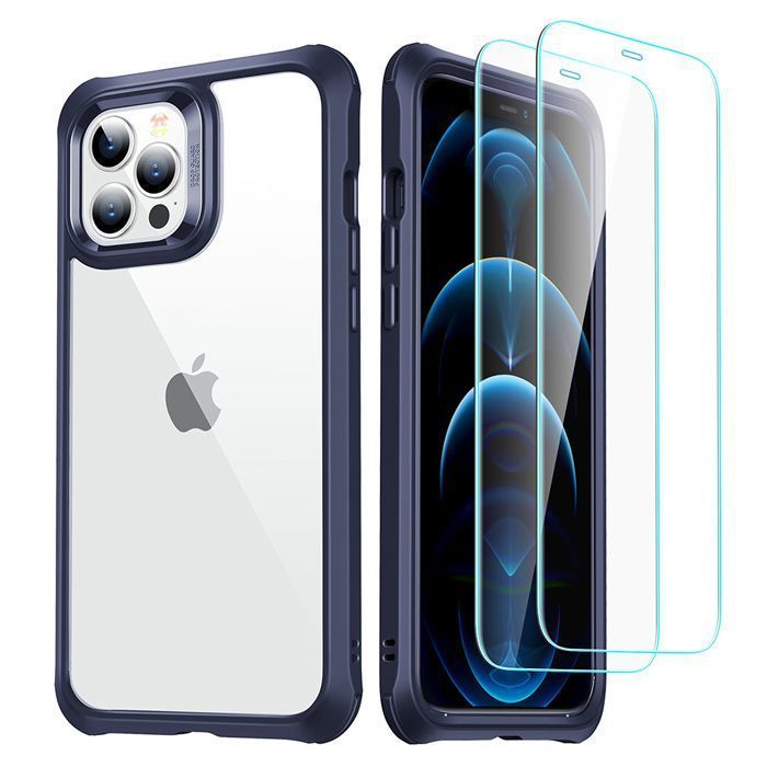 ESR iPhone 12/12 Pro Alliance 360 Case with 2 Tempered Glasses Blue ΘΗΚΕΣ ESR ESR iPhone 12/12 Pro Alliance 360 Case with 2 Tempered Glasses Blue
