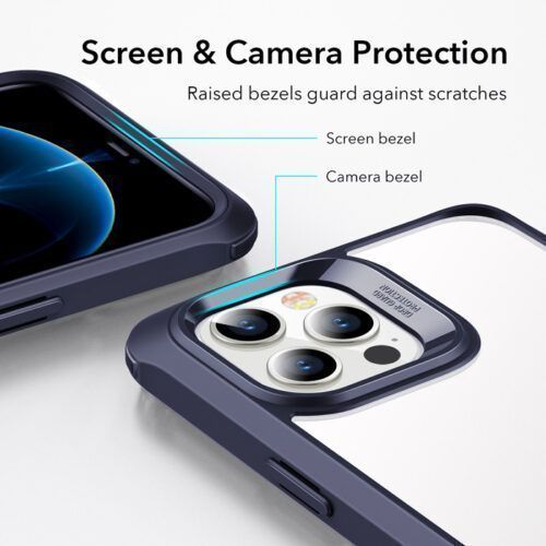 Alternative view of ESR iPhone 12/12 Pro Alliance 360 Case with 2 Tempered Glasses Blue