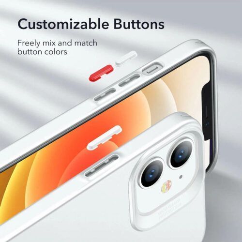 Alternative view of ESR iPhone 12/12 Pro Appro Liquid Shield Hard Case White