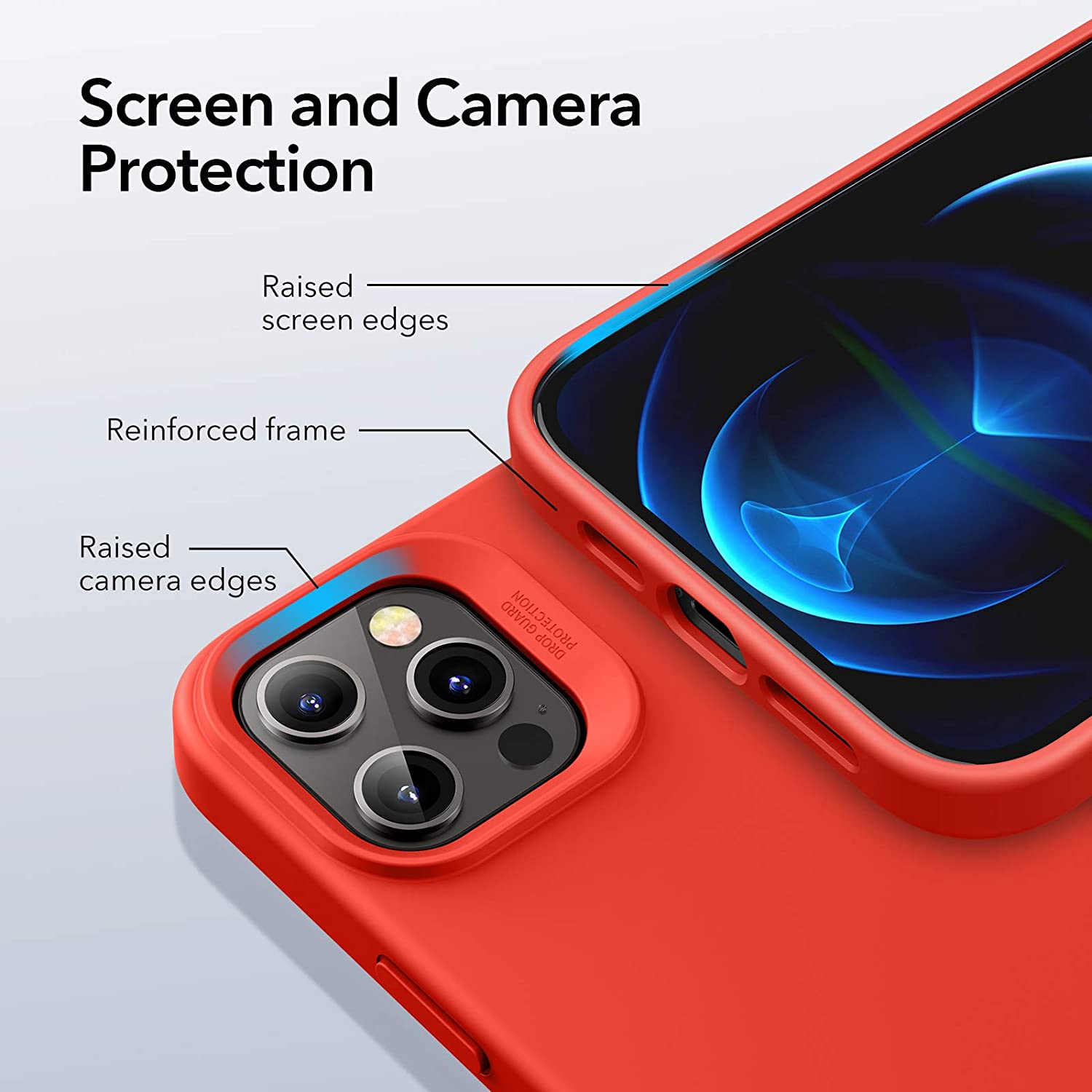 ESR iPhone 12/12 Pro Cloud Case Red ΘΗΚΕΣ ESR ESR iPhone 12/12 Pro Cloud Case Red - Image 5