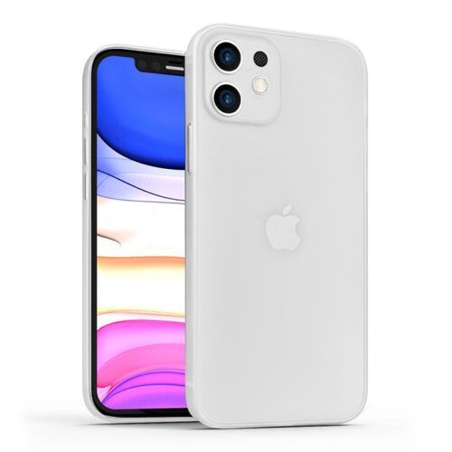 WiWU iPhone 12 Slim Skin Nano Case Clear White ΘΗΚΕΣ WIWU WiWU iPhone 12 Slim Skin Nano Case Clear White