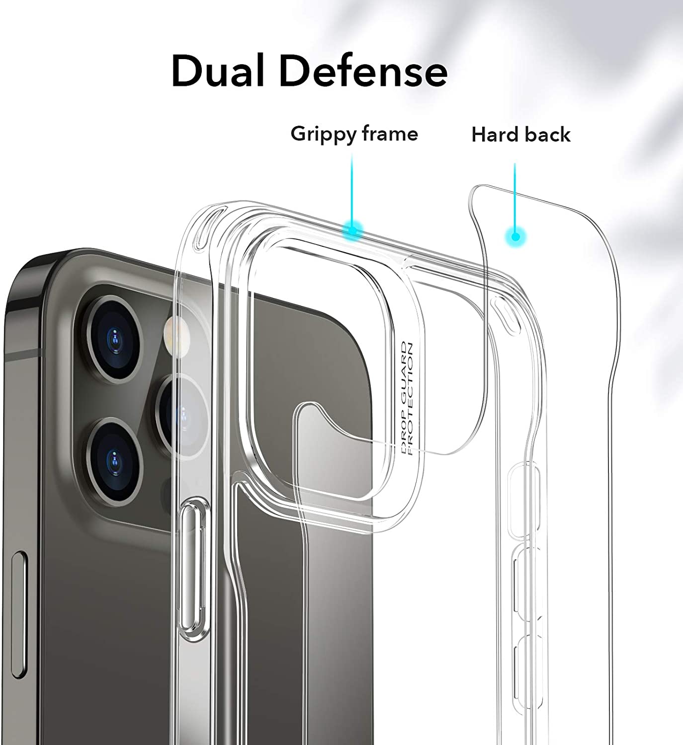 ESR iPhone 12 Pro Max Sidekick Case Clear + Tempered Glass (2-Pack With Easy Installation Frame) STOCK OFFERS ESR ESR iPhone 12 Pro Max Sidekick Case Clear + Tempered Glass (2-Pack With Easy Installation Frame) - Image 2