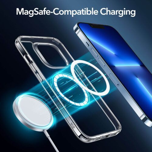 Alternative view of ESR iPhone 13 Pro Classic Hybrid HaloLock MagSafe Clear