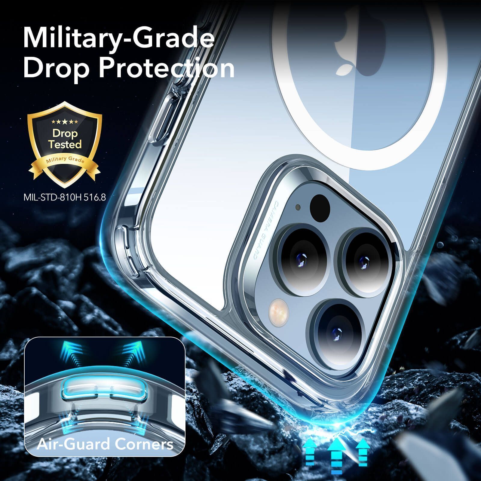 ESR iPhone 13 Pro Classic Hybrid HaloLock MagSafe Clear ΘΗΚΕΣ ESR ESR iPhone 13 Pro Classic Hybrid HaloLock MagSafe Clear - Image 6