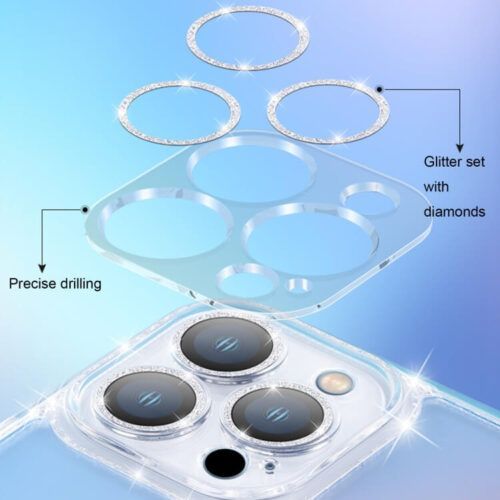 Alternative view of OEM iPhone 13 Pro Diamond Case Skyfire