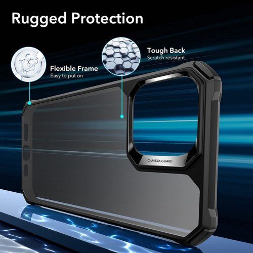 Alternative view of ESR iPhone 14 Plus Air Armor Frosted Black
