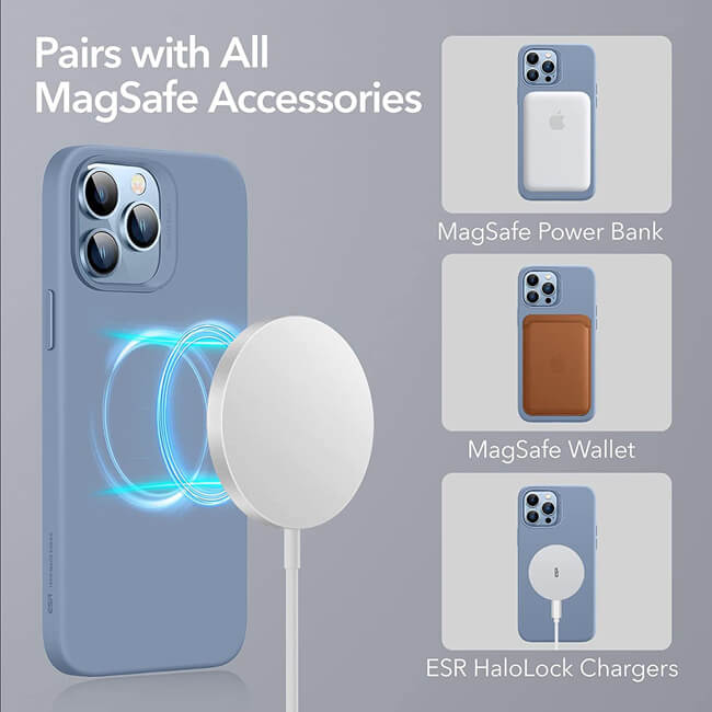 ESR iPhone 13 Pro Cloud HaloLock MagSafe Case Blue ΘΗΚΕΣ ESR ESR iPhone 13 Pro Cloud HaloLock MagSafe Case Blue - Image 6