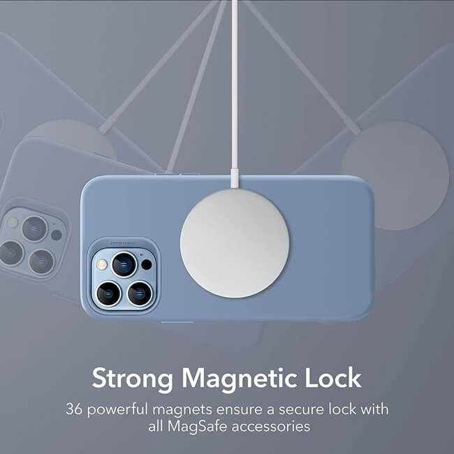 ESR iPhone 13 Pro Cloud HaloLock MagSafe Case Blue ΘΗΚΕΣ ESR ESR iPhone 13 Pro Cloud HaloLock MagSafe Case Blue - Image 5