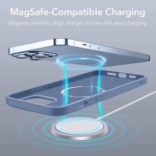 Alternative view of ESR iPhone 13 Pro Cloud HaloLock MagSafe Case Blue