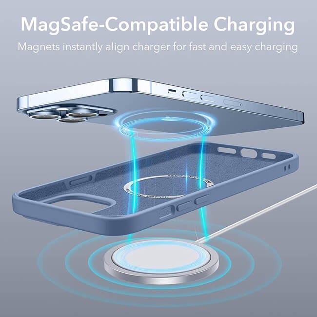 ESR iPhone 13 Pro Cloud HaloLock MagSafe Case Blue ΘΗΚΕΣ ESR ESR iPhone 13 Pro Cloud HaloLock MagSafe Case Blue - Image 2