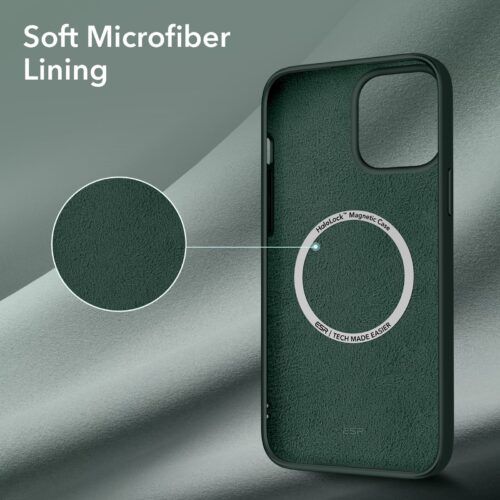 Alternative view of ESR iPhone 13 Pro Cloud HaloLock MagSafe Case Green