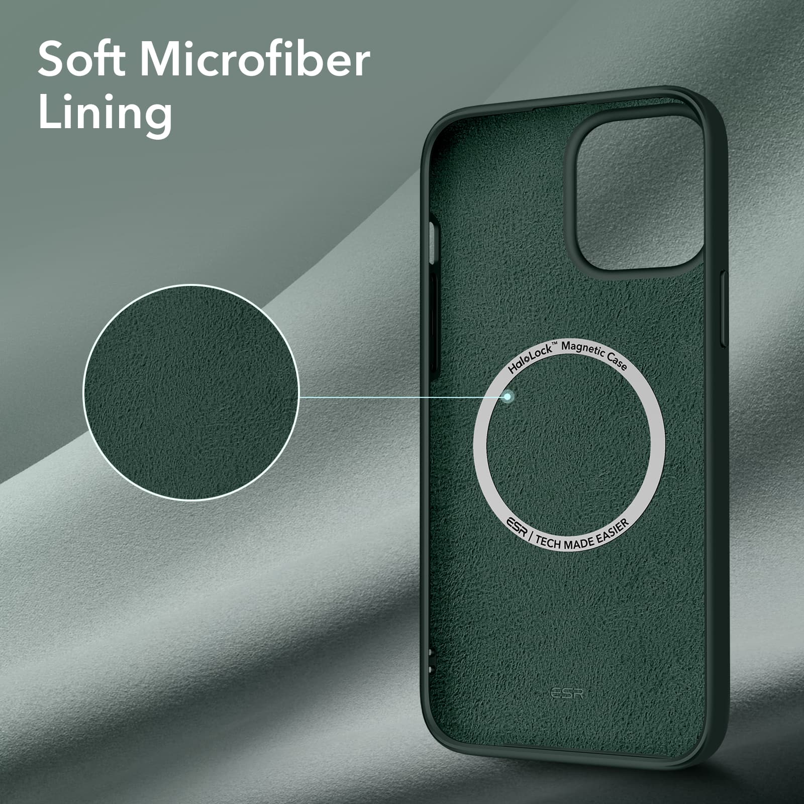 ESR iPhone 13 Pro Max Cloud HaloLock MagSafe Case Green ΘΗΚΕΣ ESR ESR iPhone 13 Pro Max Cloud HaloLock MagSafe Case Green - Image 2