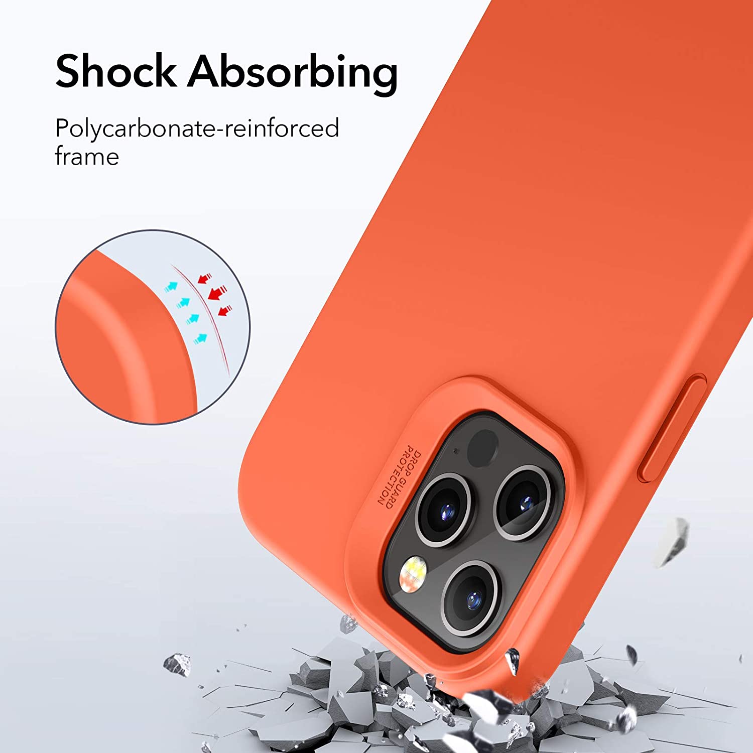ESR iPhone 12/12 Pro Cloud Case Orange ΘΗΚΕΣ ESR ESR iPhone 12/12 Pro Cloud Case Orange - Image 4