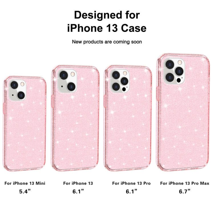 OEM iPhone 13 Pro Max Glitter Powder Pink Case ΘΗΚΕΣ OEM OEM iPhone 13 Pro Max Glitter Powder Pink Case - Image 4