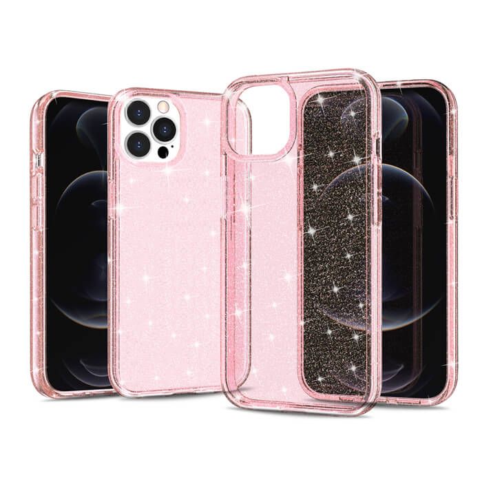 OEM iPhone 13 Pro Max Glitter Powder Pink Case ΘΗΚΕΣ OEM OEM iPhone 13 Pro Max Glitter Powder Pink Case
