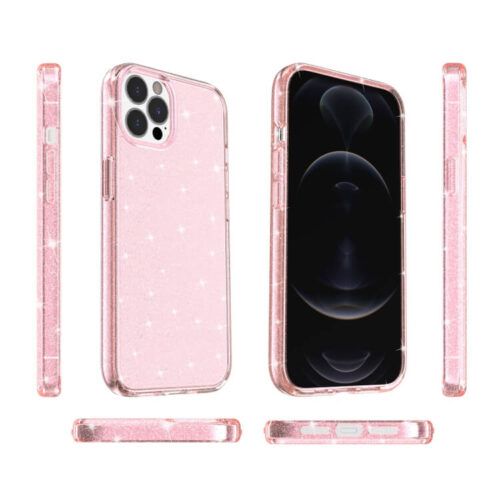 Alternative view of OEM iPhone 13 Pro Max Glitter Powder Pink Case