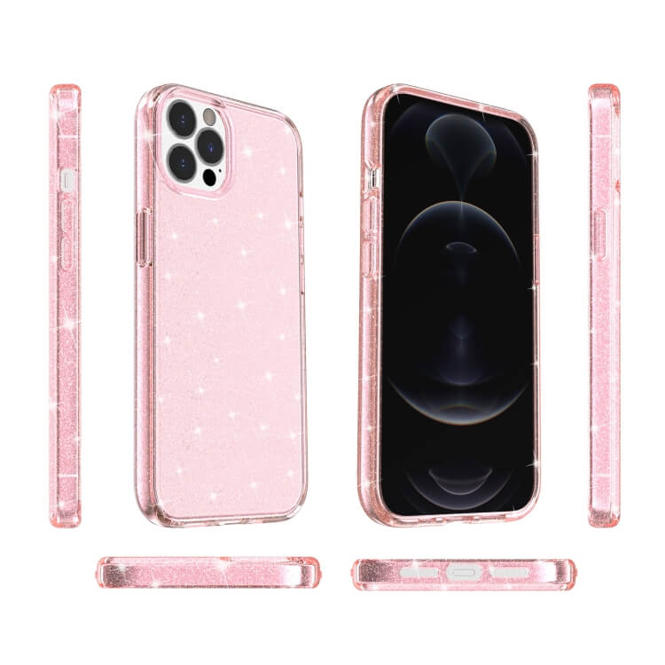 OEM iPhone 13 Pro Max Glitter Powder Pink Case ΘΗΚΕΣ OEM OEM iPhone 13 Pro Max Glitter Powder Pink Case - Image 2