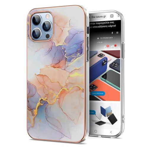 Royal Marble Silicone Case Cream iPhone 13 Pro ΘΗΚΕΣ OEM Royal Marble Silicone Case Cream iPhone 13 Pro