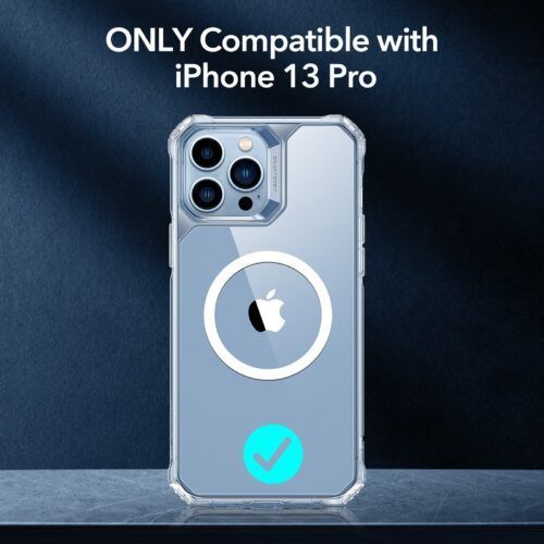 Alternative view of ESR iPhone 13 Pro Air Armor HaloLock MagSafe Clear