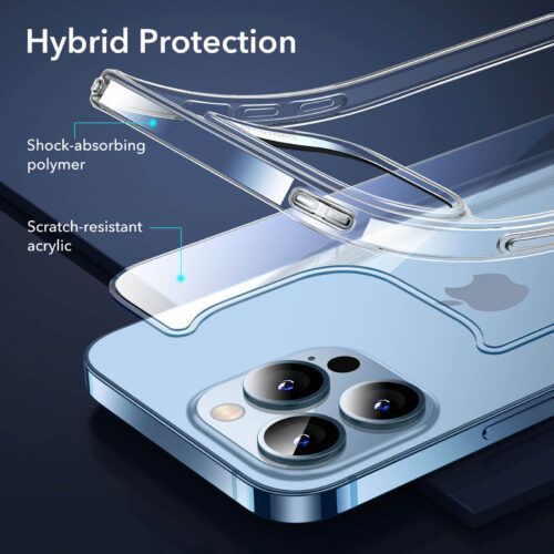 Alternative view of ESR iPhone 13 Pro Classic Hybrid Clear