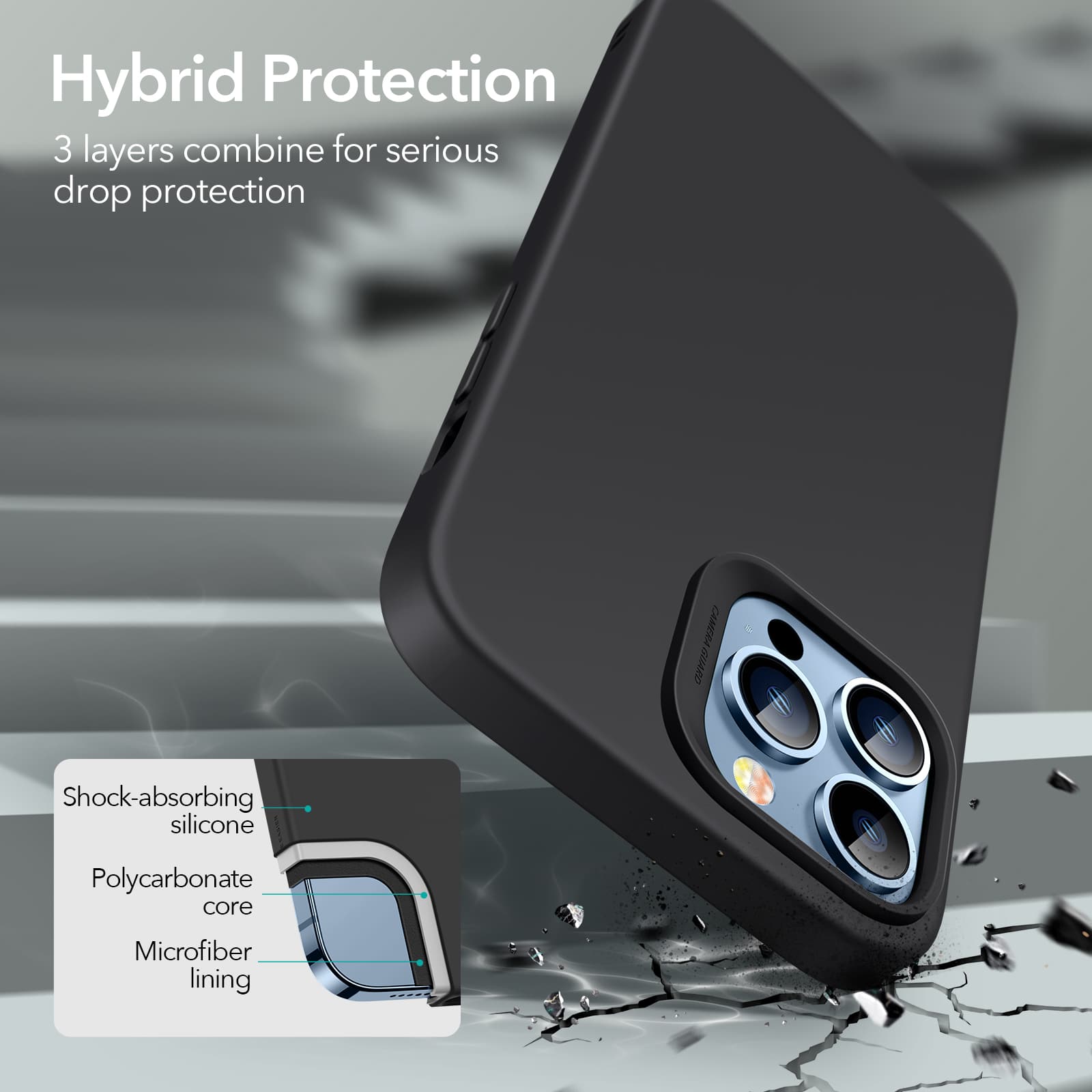 ESR iPhone 13 Pro Cloud HaloLock MagSafe Case Black ΘΗΚΕΣ ESR ESR iPhone 13 Pro Cloud HaloLock MagSafe Case Black - Image 6