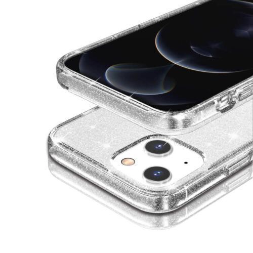 Alternative view of OEM iPhone 13 Pro Glitter Powder Clear Case