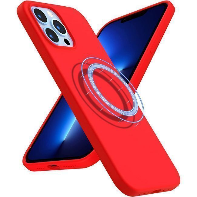 Θήκη Orso Cloud Magsafe Red iPhone 13 Pro ΘΗΚΕΣ OEM Θήκη Orso Cloud Magsafe Red iPhone 13 Pro