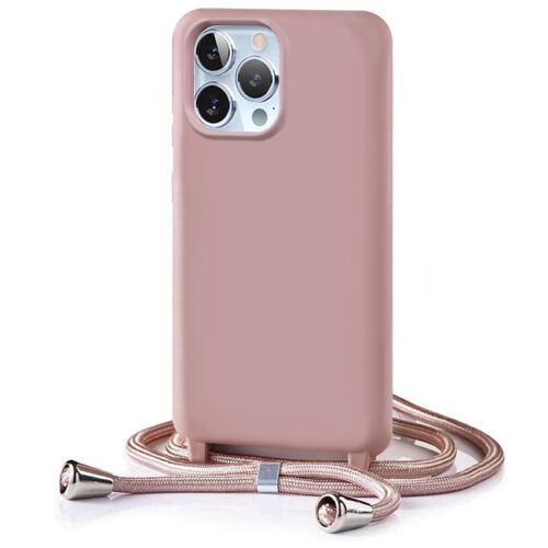 Θήκη Orso Soft TPU Κορδόνι Dusty Rose iPhone 11 Pro Max